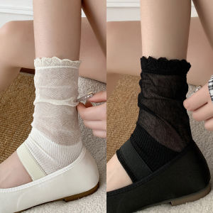 Light Ultra-Thin Ballet-Style Lace Ankle Socks