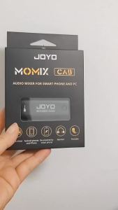 JOYO | JOYO MOMIX CAB Portable Pocket USB Sound Card Guitar Headphone Recording Live Streaming Plug and Play Mini Audio Mixer