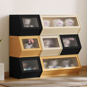 Modern Simple Bedroom Living Room Multi-layer Storage Cabinet Easy-to-Assemble Bookcase Organizer Shelf for Miscellaneous Items