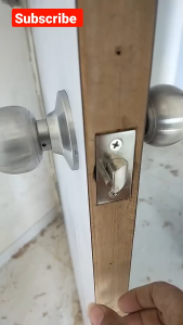 New World Land FEATURES  High-Quality Stainless Steel – Durable Operation Anti-Rust Suitable for Home Office Easy Install  Cylindrical Door Lock Set | Stainless Steel | Heavy Duty Tombol Pintu