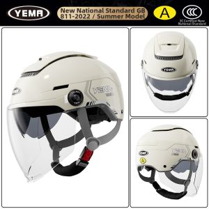 YEMA | 3C Certified Four Seasons Universal Ventilated Motorcycle Half Helmet