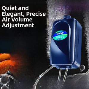 MONLEYTA | Quiet 220V Oxygenator Fish Tank Aerator Small Electric Oxygen Pump Aquarium Fish Breathing Machine Large Tank Manleyta