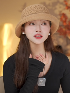 Hebe Style Womens Fisherman Hat Fall New Fashion Small Face Effect Large Head Circumference Suitable round Face Wide Brim Cap