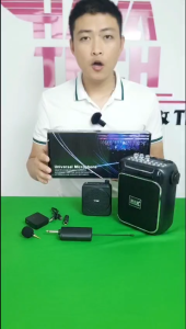 Micro trợ giảng V10 cài áo không dây kết nối loa âm ly dùng trong giảng dạy hội họp
