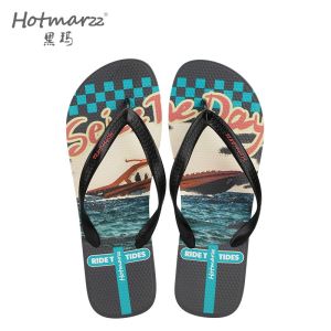 Hotmarzz รองเท้าแตะผู้ชายรองเท้าแตะกันลื่นพีวีซีสำหรับกลางแจ้งชายหาดคลิปบนรองเท้าแตะ HM8060