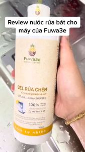 (Tặng nước bóng Fuwa3e 500ml) Nước rửa chén cho máy rửa chén bát Fuwa3e hữu cơ sinh học dạng gel 2L