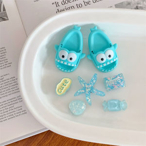 Original Dễ Thương Shark Thiết Kế Dép Xỏ Ngón Theo Chủ Đề Nữ Dép Ngoài Trời Mùa Hè Chống Trơn Trượt Giày Đi Biển Đế Dày Dành Cho Học Sinh