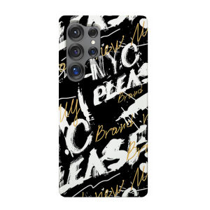 MeSkins | Cartoon Minimalist Grey & Black Grid Striped Universal Phone Case for Galaxy