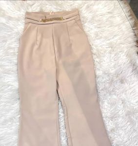 กางเกงเอวสูง🔥 กางเกงเก็บพุง เข้ารูป ขาม้าแต่งโซ่ที่เอว พร้อมส่ง✅️🔥 รหัสC57