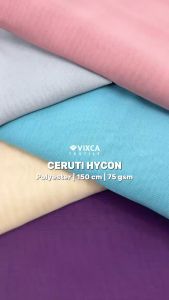 [PER 05 M] Kain Bahan Ceruti Hycon Lebar 150 cm Sifon Chiffon Premium Polos Polosan ECER 1/2 METER METERAN 50 CM CENTIMETER