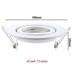 Đèn LED Âm Trần JOYINLED Tròn Có Thể Điều Chỉnh Dùng Bóng GU10 MR16 Lắp Đặt Trên Trần Nhà Dùng Cho Chiếu Sáng Gia Đình