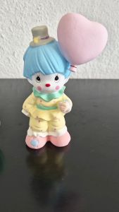 Precious Moments resin circus clown holding a balloon