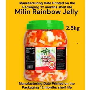 Milin Rainbow Jelly 2.5kg Fruit Jelly