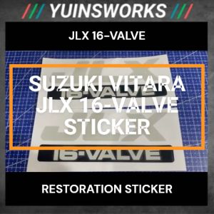 VITARA JLX 16-VALVE Premium PVC Sticker Escudo Sidekick (LIMITED UNIT)