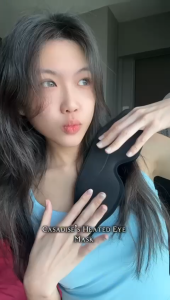 (SG) CASADISE 3D Heated Eye Mask with Vibration Massage - Soothing Eyes Smart Digital Controller Auto Shut-Off