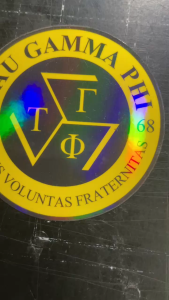TAU GAMMA LOGO PREMIUM QUALITY STICKER BUY 1 TAKE 1 (waterproof scratch proof non faded hindi kumukupas )