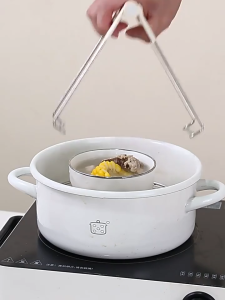 🇸🇬 ReadyStock - Foldable Hot Bowl Clip Stainless Steel Anti-scalding Kitchen Tongs Steamer Pliers Dish Pan Clamp Set