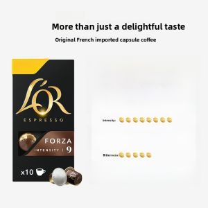 Buy 3 Get 1 Free LOR Capsule Black Coffee 10 Count Compatible with Starbucks Nespresso Coffee Machines French Brand Ristretto Series