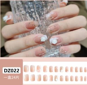 KC Nail Jelly Gel Stickers 24 pcs Jelly Gel Sticker 0.3mm Wooden Stick Nail File double side NS