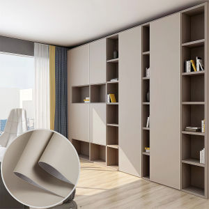 Thickened Skin Feel Sticker Cabinet Door Wardrobe Desktop Furniture Renovation Color Change Film Waterproof Self Adhesive Wallpaper
