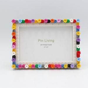 PinLiving 1PC Simple Frame Diy Flower Blocking Photo Frame  For Home DecorationFamily Activity Gift
