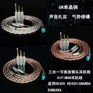 Three-in-One Replaceable Audio Plug HIFIMAN HE400 HE400IANANDA SUNDARA