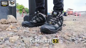 [ของแท้พร้อมส่ง] Safety Jogger รุ่น CLIMBER31 S3 รองเท้าเซฟตี้หุ้มข้อ หัวคอมโพสิท ไม่ผสมโลหะ พื้นกันน้ำมัน