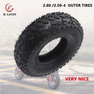 2.80/2.50-4 Outer Tyre Inner Tube for Off-road Tire High Stability High-density Gas 9 Inch for Fits Gas /Electric Scooter