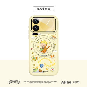 Ốp Lưng Điện Thoại Từ Tính Có Chân Đế Cho Xiaomi 17Promax & 15pro Toàn thân Silicone Dạng Lỏng