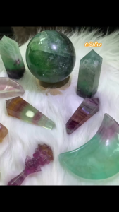 1️⃣萤石盘 fluorite moon tray  1️⃣萤石权杖 fluorite wand F 羽毛萤石 fluorite feather point 🟢萤石球 fluorite sphere 萤石猫 fluorite cat / k