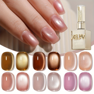 Bộ Sơn Gel Móng Mắt Mèo XEIJAYI 6 Lọ 15ml Bộ Sưu Tập Ngôn Ngữ Bí Mật Xingsha Mới Dành Cho Nữ Làm Từ Chất Liệu Acrylic