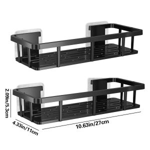 Giá Để Đồ Nhà Tắm Treo Tường Không Cần Khoan Chất Liệu PP Chống Thấm Dùng Để Đựng Mỹ Phẩm Đồ Dùng Trong Phòng Tắm Và Nhà Vệ Sinh