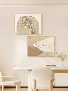 French Style Creamy Decorative Painting Butterfly Wooden Grain Electricity Meter Box Covering Artwork Modern Home Decor