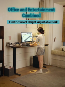 LALA 160cm Computer Table Electric Adjustable Lift Study Desk Intelligent Gaming Table Home Office Meja komputer Elektrik boleh diangkat Pejabat电动可升降桌