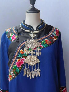 Traditional Miao And Tujia Ethnic Group Necklace Fashion Accessory Trendy Folklore Design Womens Clothing Stage Costume