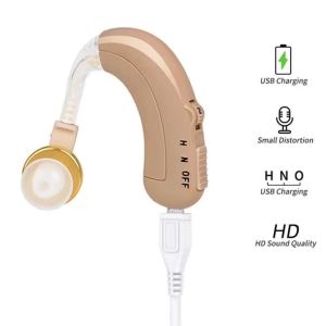Bộ Khuếch Đại Âm Thanh Tai Mini Có Thể Sạc Lại Thiết Bị Trợ Thính Có Thể Điều Chỉnh Âm Thanh Dành Cho Người Cao Tuổi Bị Giảm Thính Lực Tăng Cường Âm Thanh Hoạt Động Bằng Pin