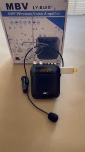 ลำโพงพบพ ลำโพงช่วยสอน พร้อมไมค์ลอยคาดหัว สำหรับห้องเรียนหรืองานต่างๆ ยี่ห้อ MBV รุ่น LY-045S