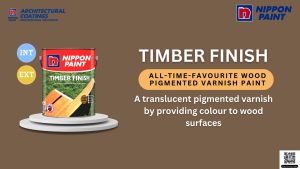 1L Nippon Timber Finish Nippon Paint Wood Varnish I Cat Varnish Kayu Varnish Wood Cat Kayu Nippon Paint