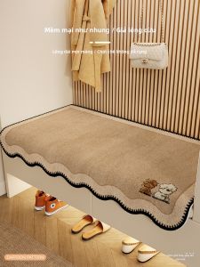 Luxury Thick Velvet Doorway Shoe-Bench Cushion