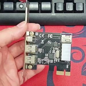 PCI-E 1X To 16X 1394 DV Video Capture Card with 6 Pin To 4 Pin Firewire Adapter 3 Ports Free Driver Desktop Computer Accessory
