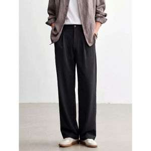 Smooth Cool Feeling Tencel Cotton Thin Casual Trousers