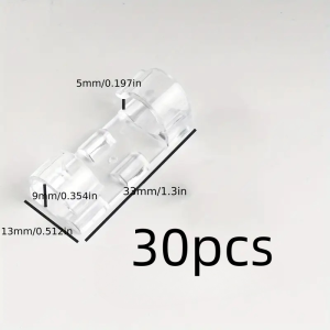 Clear Plastic Cable Clips - Transparent Wire Organizers for Wall & Desk Cable Management Adhesive Cord Holders