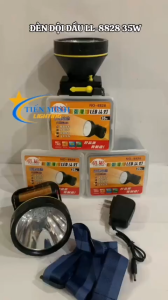 Đèn đội đầu NO 8828 35W 2 chế độ sáng sáng trắng và vàng siêu sáng sáng xa
