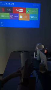 Local Delivery HY300 Mini Projector with WiFi and Bluetooth 1080P Full HD 4K 8000 Lumens Office Home Theater Outdoor Video Smart Portable Projector