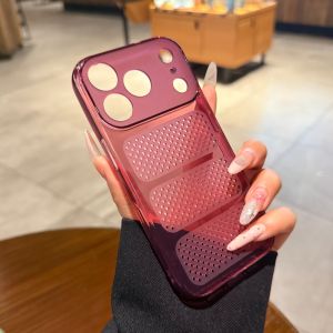 AO.HU | Cooling Ultra-thin Transparent Blue iPhone Case