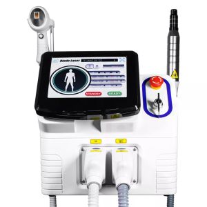New portable 2 in 1 permanent tattoo removal hair removal 755 808 1064 diode laser picosecond laser removal beauty machine