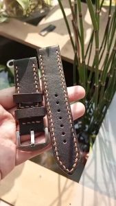 Tali Jam Tangan Kulit Sapi Custom Warna Brown JM 91023 Bergaransi