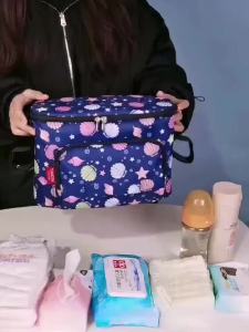 Stroller Organizer Bags Mummy Large Capacity Travel Hanging Bag Bottle Holder Pram Diaper Bags Baby Stroller Accessories