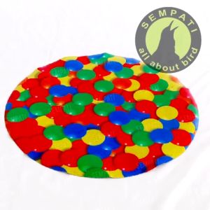 KARPET SANGKAR 3D MURAI KACER C IJO NO 1 2 3 3 DIMENSI MOTIF BOLA ALAS DASAR KANDANG BURUNG MURAI