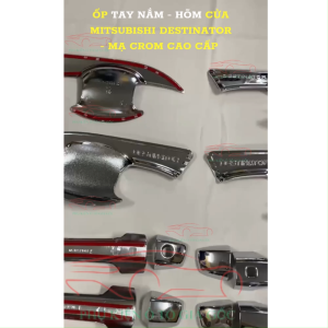 [ HÀNG MỚI VỀ] Ốp Tay Nắm Hõm Cửa xe Mitsubishi Destinator Nhựa ABS mạ Crom Cao Cấp Sáng Bóng
